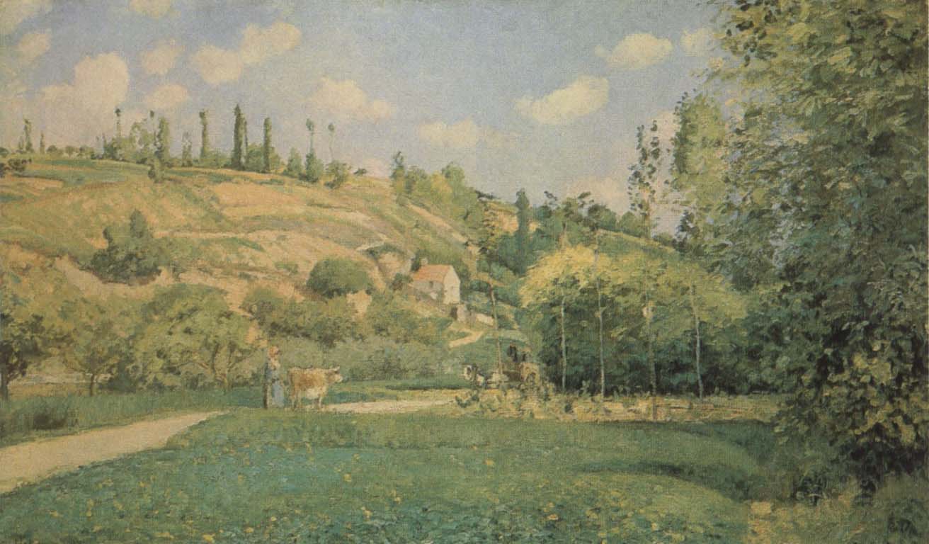 Camille Pissarro A Cowherd at Pontoise